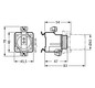 D-Sicherungssockel DIII 1 63A 690V 1p Porzellan m.Abd Schraubbef