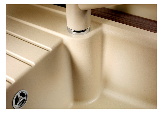 Blanco Spüle ZIA 40 S SILGRANIT 61,5 x 50 cm, schwarz, ohne Ablauffernbedienung