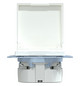 Steckdose 1f akws glz System M UP Klappd IP20 aktivweiß