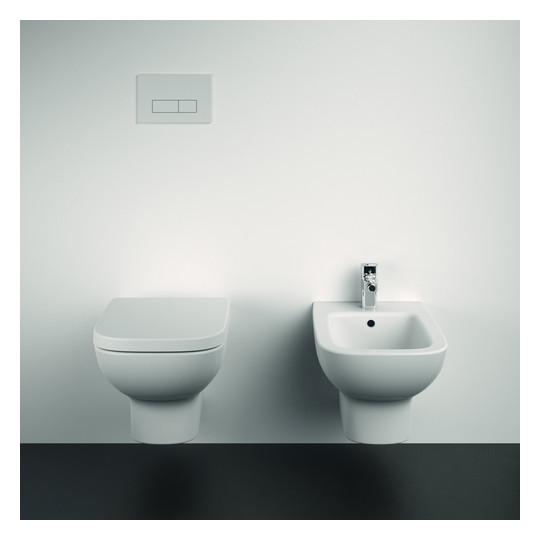 Ideal-Standard Wandtiefspül-WC-Paket i.life A ohne Spülrand, 36x54,5x33,5cm, weiß