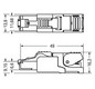 Modular-Stecker Cat6A RJ45 22-27AWG Feldkonf Schirm Litze massiv