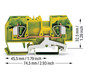 Schutzleiter-Reihenklemme Serie 282 0,2-6qmm gn/ge 1Etage APL_erf.