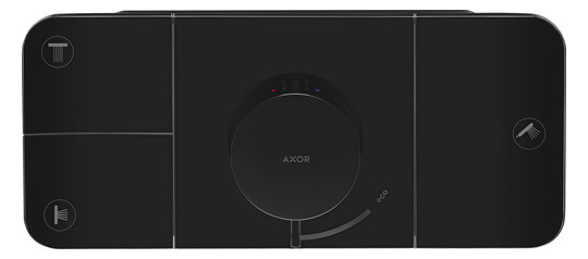 hansgrohe Fertigmontageset Axor One UP-Thermostatmodul, 3 Verbraucher, mattschwarz