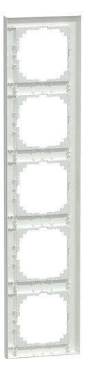 Rahmen 5f akws glz M-Pure Kst f.GEB-K aktivweiß Unterputzmontage Thermopl
