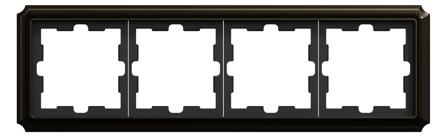 Rahmen 4f mokka glz Metall Edst