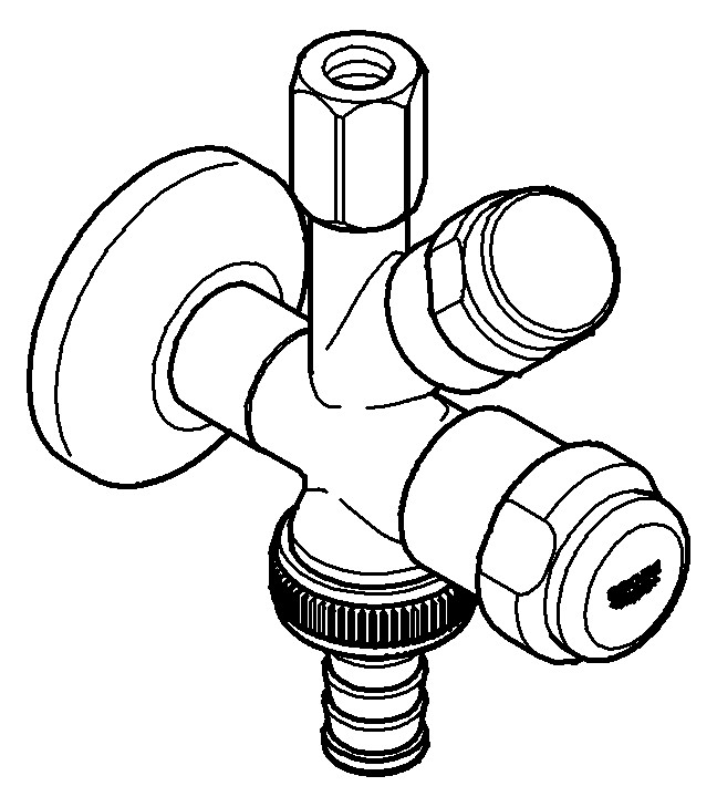 GROHE WAS-Kombi-Eckventil 1/2", chrom