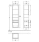 V&B Hochschrank Venticello 40,4x154,6x37,2cm, rechts, Griff Chrom, stone oak
