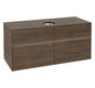 V&B Waschtischunterschrank Collaro 120x54,8x50cm, Waschtisch mittig, LED-Beleuchtung 8,8 W, arizona oak