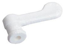 Bild Vorreiber Nr. 4100/K weiss 14mm - n.a.-0