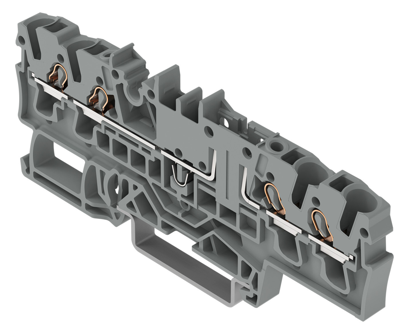 Reihenklemme 0,25-2,5qmm Serie 2002 16A 1Etage 2kl gr Hutschiene TH35