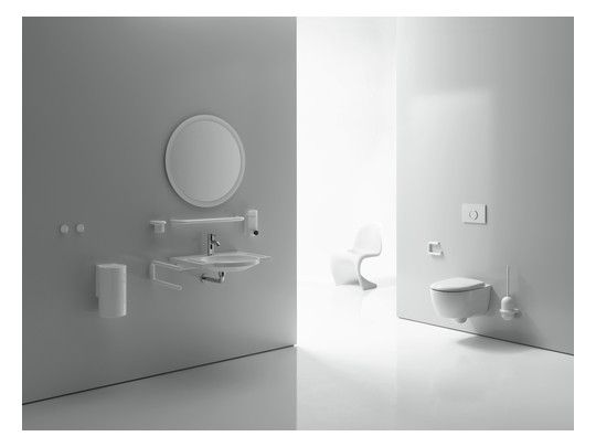 HEWI WC-Anlagen-Papierrollenhalter 477 160x120mm, felsgrau