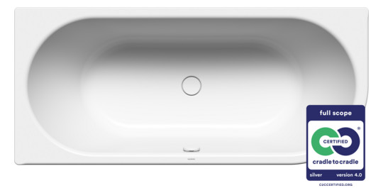 Kaldewei Badewanne CENTRO DUO 1 rechts 130 170x75cm, Griffloch, weiß
