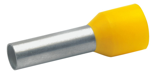 Aderendhülse 6qmm 12mm isol PP ge Cu Polypropylen (PP) verzinnt
