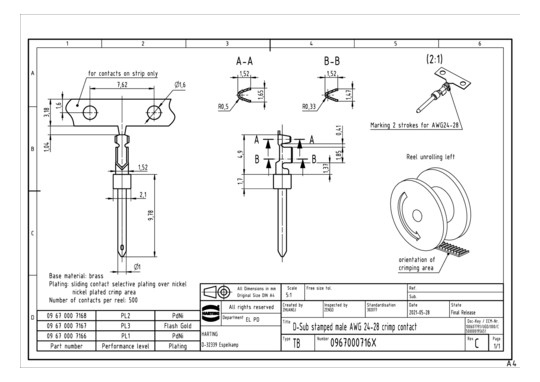 HART Stiftkontakt            09670007168 