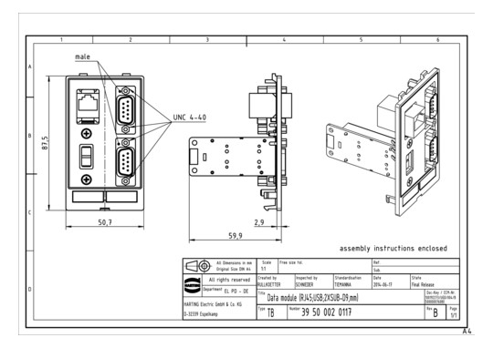 HART Dateneinsatz            39500020117 