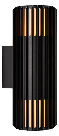 LED-Wandanbauleuchte Aludra 30W sw IP54 E27 Ø124x337mm