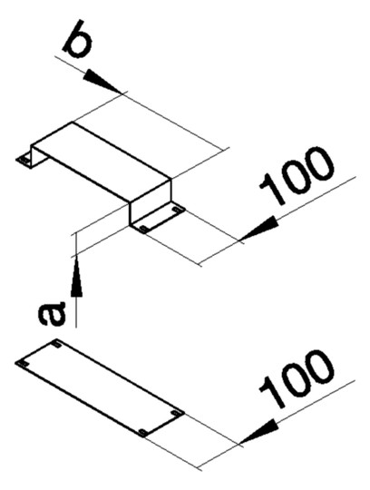 Verbindungslasche UF-K ST 190x28mm vz Dehnungsmuffe Geeignet für Dehnungsfuge