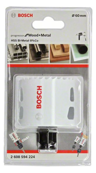 Lochsäge Ø60mm T44mm Steckachse Holz Geeignet für Holz