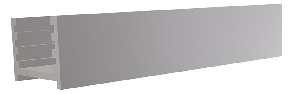 Bild Aluminium-Wandprofil ANTHRAZIT, 20x20x2000mm inkl. Abstandhalter für Steckzaunser - n.a.-0