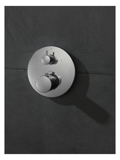 hansgrohe Fertigmontageset Axor Uno UP-Thermostat, mit Ab- und Umstellventil, chrom