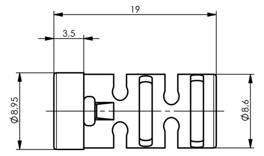 Knickschutz Koax-Typen Rundkabel vi Ø4,7mm Kst