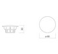 ALAPE Ventilabdeckung 63mm chrom 9510006000 (Ersetzt 9510004000)