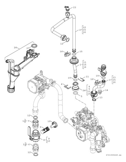 BOSCH Hybridsystem 5800i G Compress CSH5800iG 15 P 23, Erdgas, mit Touch-Bedienfeld