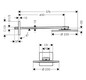 hansgrohe Kopfbrause 250 1jet Axor mit Brausearm, polished gold optic