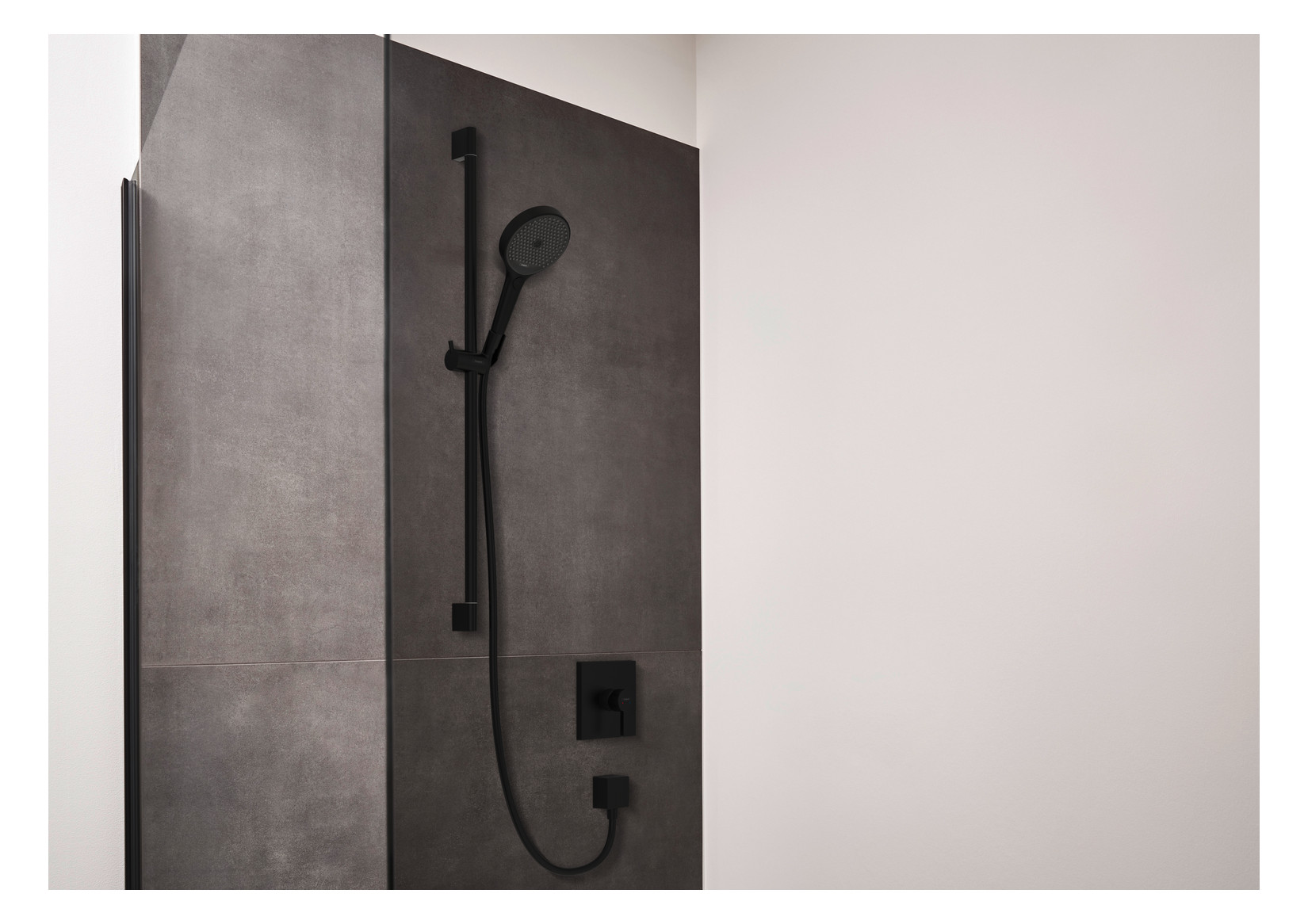 hansgrohe Fertigmontageset Finoris UP-Brause-Einhebelmischer, 1 Verbraucher, mattschwarz