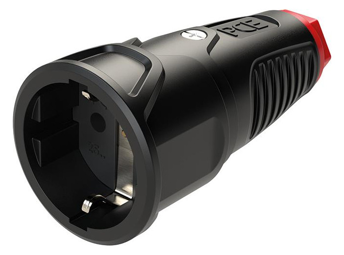Bild Schutzkontaktkupplung IP20 Vollgummi 16A / 250V AC / 3p (2P+E) - PCE-2