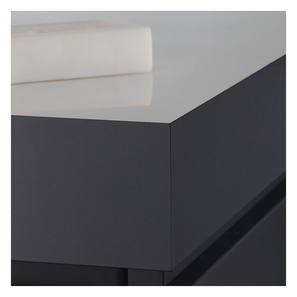 Duravit Waschtisch-Unterschrank c-bonded L-Cube 120 x 48 cm, ohne Hahnloch, weiß Hochglanz, 2 Auszüge, stehend