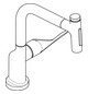 hansgrohe Spültisch-Einhebelmischer 230 Select 2jet Axor Citterio mit Ausziehbrause und sBox, Edelstahl-Optik