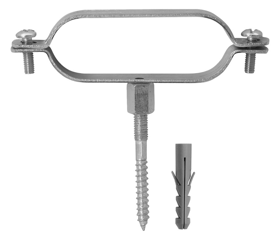 ASW Oval-Schraubrohrschellen-Set Stahl verzinkt, für Rohre DN 25