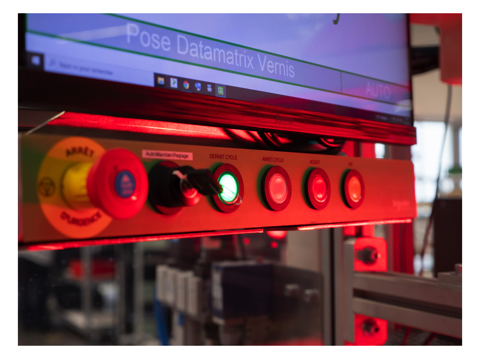 Leuchtmelder Front hoch rnd rt Ø22mm 1st Kst IP66