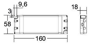 LED-Trafo 1-30W 12V IP20 Kstgeh stat 160x58x18mm