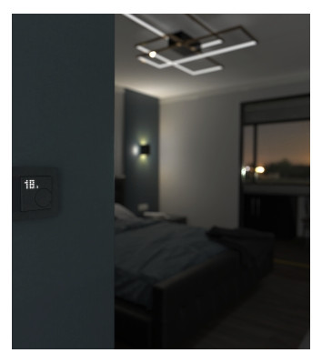 Raumtemperaturregler UP Zigbee anth mt Bedienelement Mit Vor-Ort Bedienung