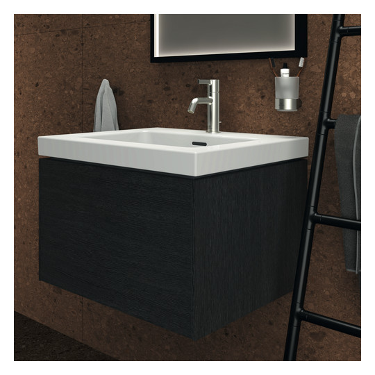 Ideal-Standard Waschtisch-Unterschrank Conca 1 Auszug, 60 x 50,5 x 37 cm, Eiche geflammt Furnier