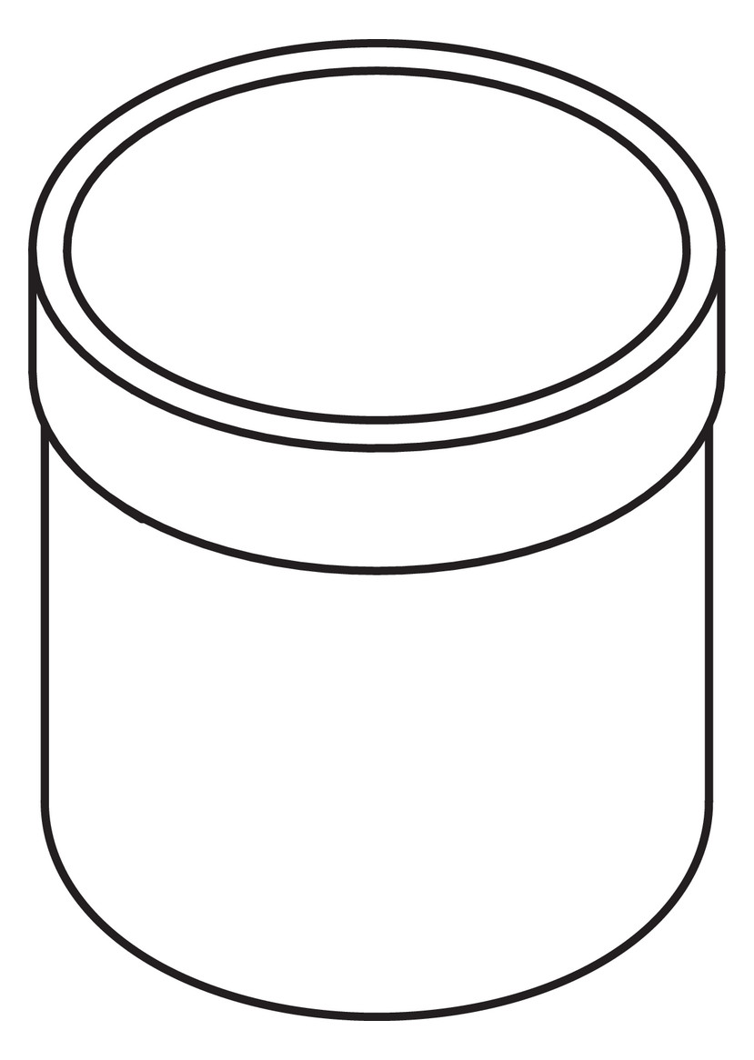 HEWI Becher 477 stahlblau, flachbodig