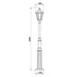 Aufsatzleuchte 75W AGL sw Alu Gl_tr IP23