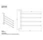 Giese Badetuchhalter Provider einzeln schwenkbar, 512x450x453mm, verchromt