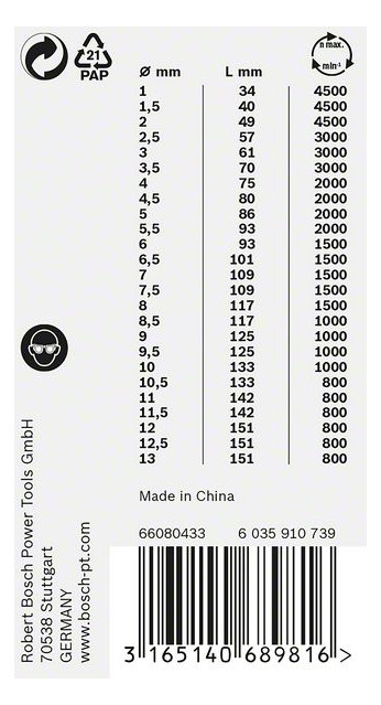 Bohrerset 25tlg Ø1-13mm HSS-G Box KstBox