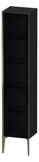 Duravit Hochschrank XViu 40x36x177cm, champagner matt, Glastür rechts, graphit supermatt