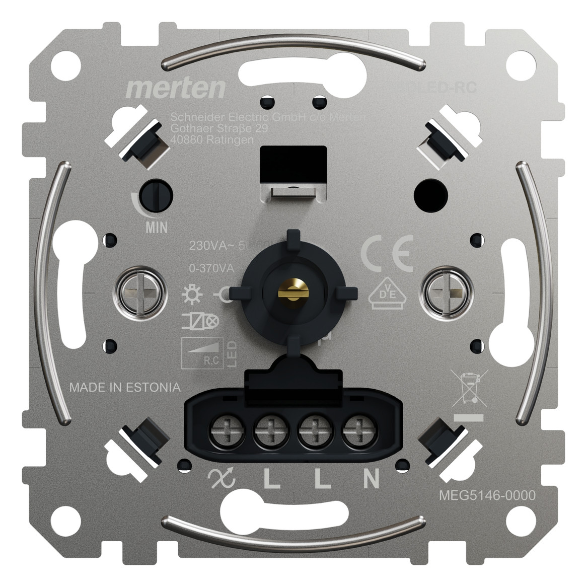 LED-Dimmer Dreh/Druckkn UP Lichtwertspeicher