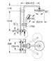 GROHE Duschsystem Tempesta Cosmopolitan 210 chrom, mit Aufputz-Thermostat, schwenkbarer Duscharm 39cm