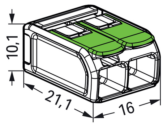 WAGO 221-622 Verbindungsklemme 