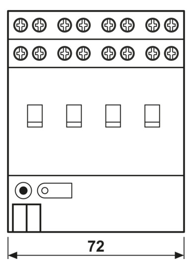 Lichtsteuergerät KNX REG 4TE 1-10V 4Ausg Schnittstelle 1-10 V