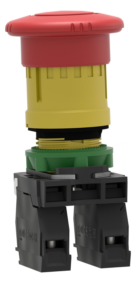 Not-Aus Taster EB IP66 Dreh 2Ö Ø22,5mm Schraub Einb