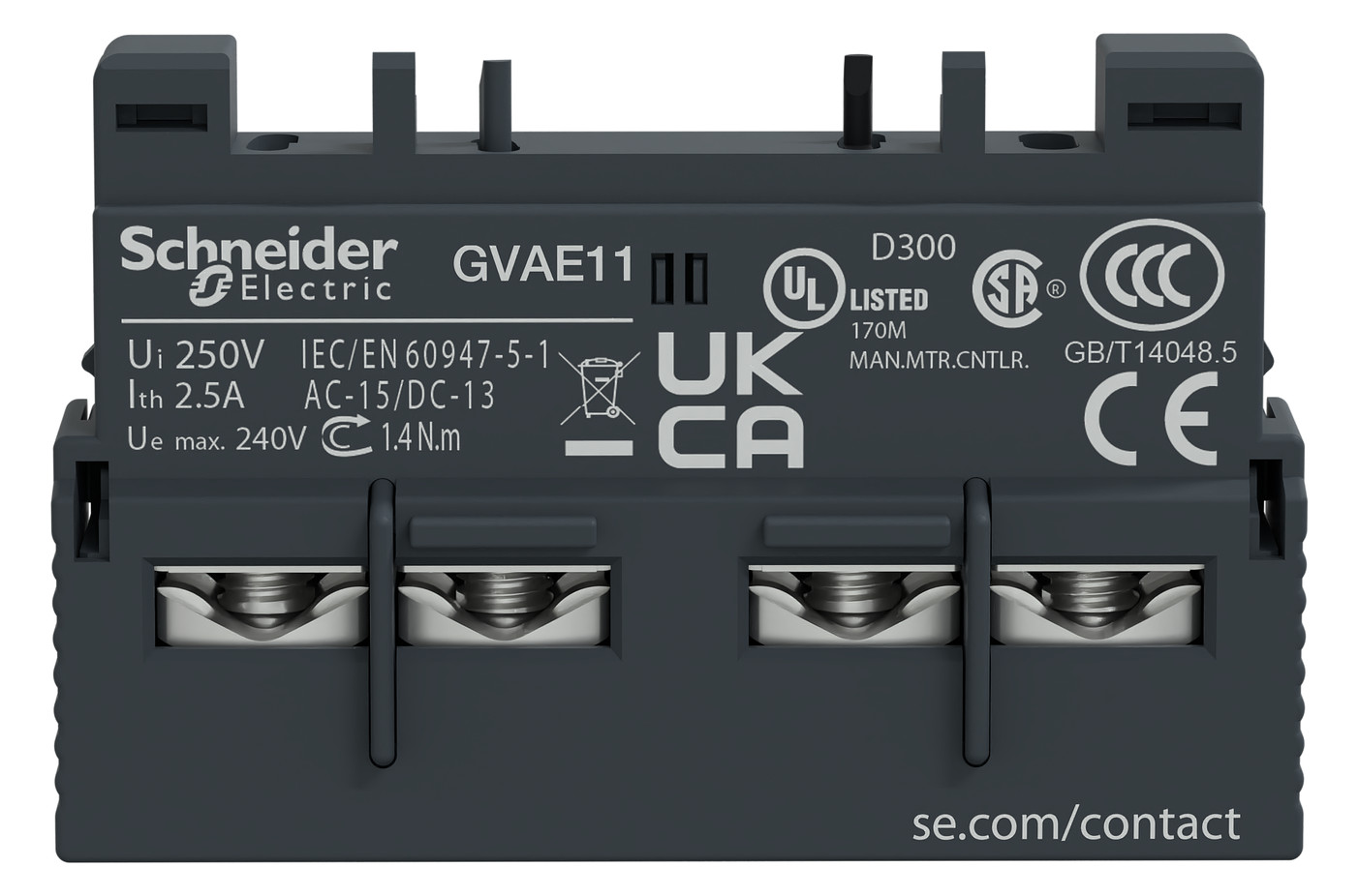 Hilfsschalterblock 1S 1Ö Frontbef Schraub