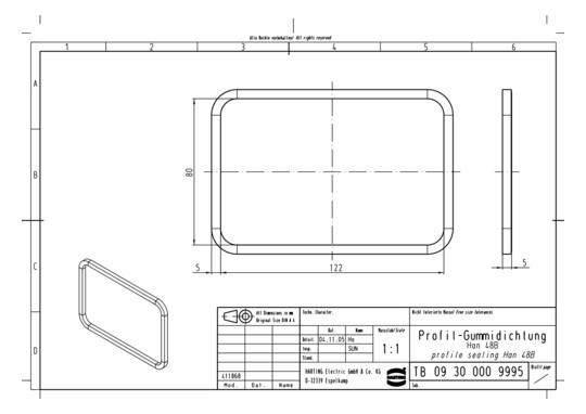 HART Profil-Gummidichtung    09300009995 