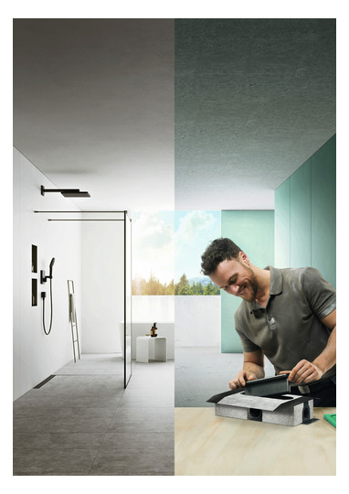 hansgrohe uBox universal Ablaufgehäuse DN 50, für Standardinstallation